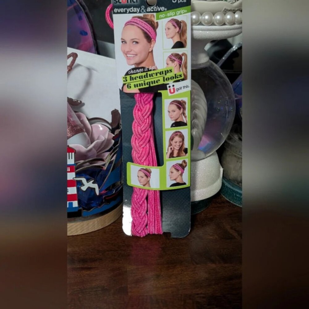 Scunci Everyday &amp; Active Change It Up Headband, PINK (New) - Picture 3 of 4